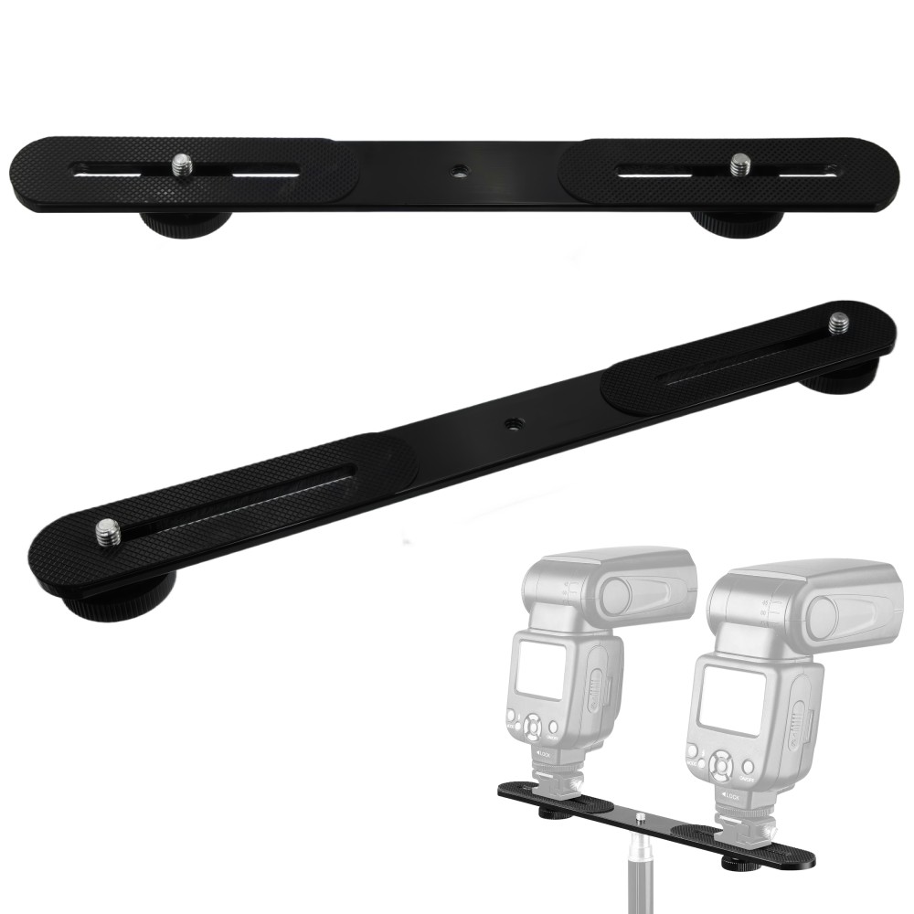 Photography Video Lighting Kit With Adjustable Tripod Stand - Çift Flaş Braketi 1/4'' Vidalı Hot