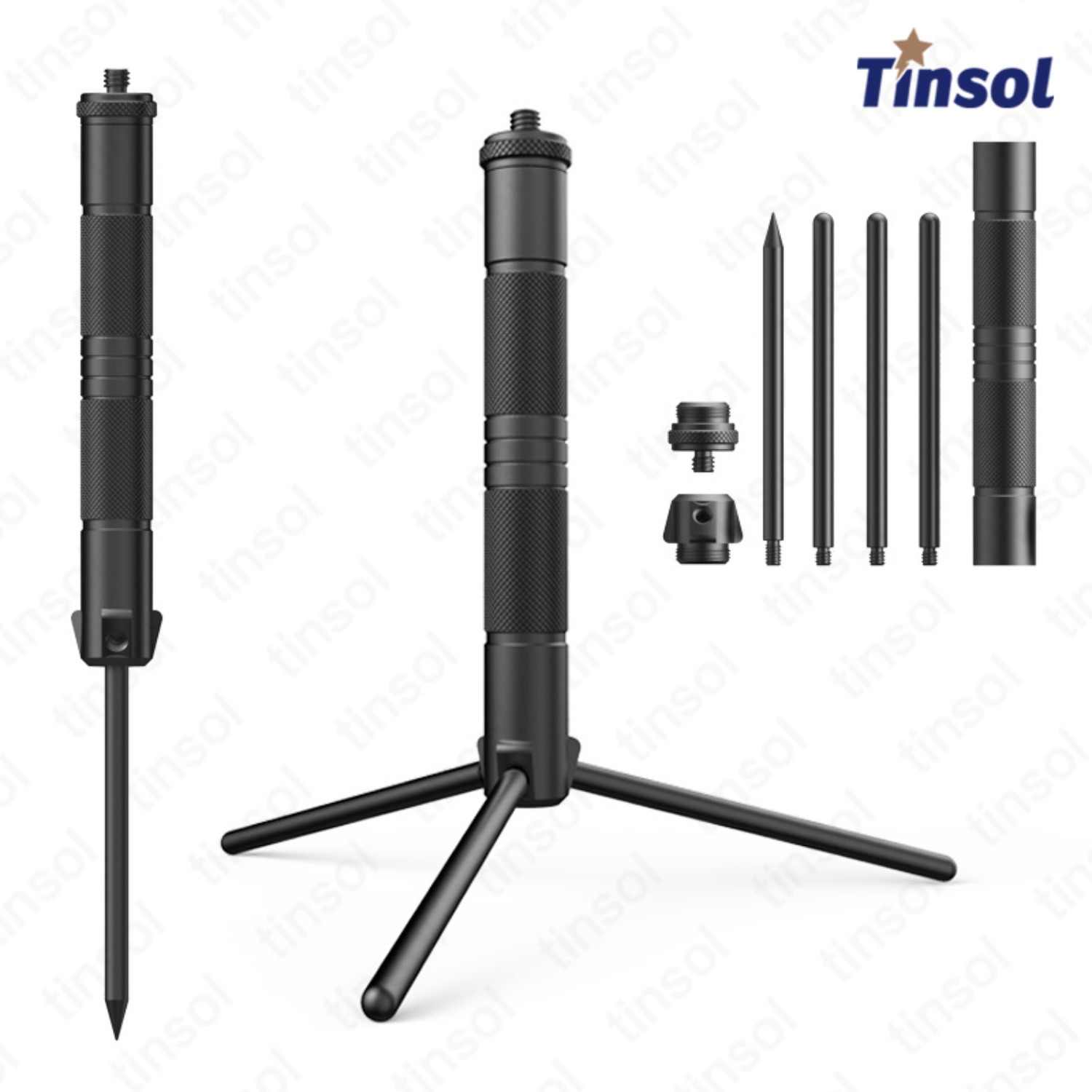 Photography Video Lighting Kit With Adjustable Tripod Stand - Yeni Alüminyum Fener Standı Kamp Lambası