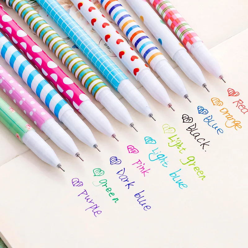 Coloured Gel Set - 10 adet/kutu Sevimli Kırtasiye 10 Renk