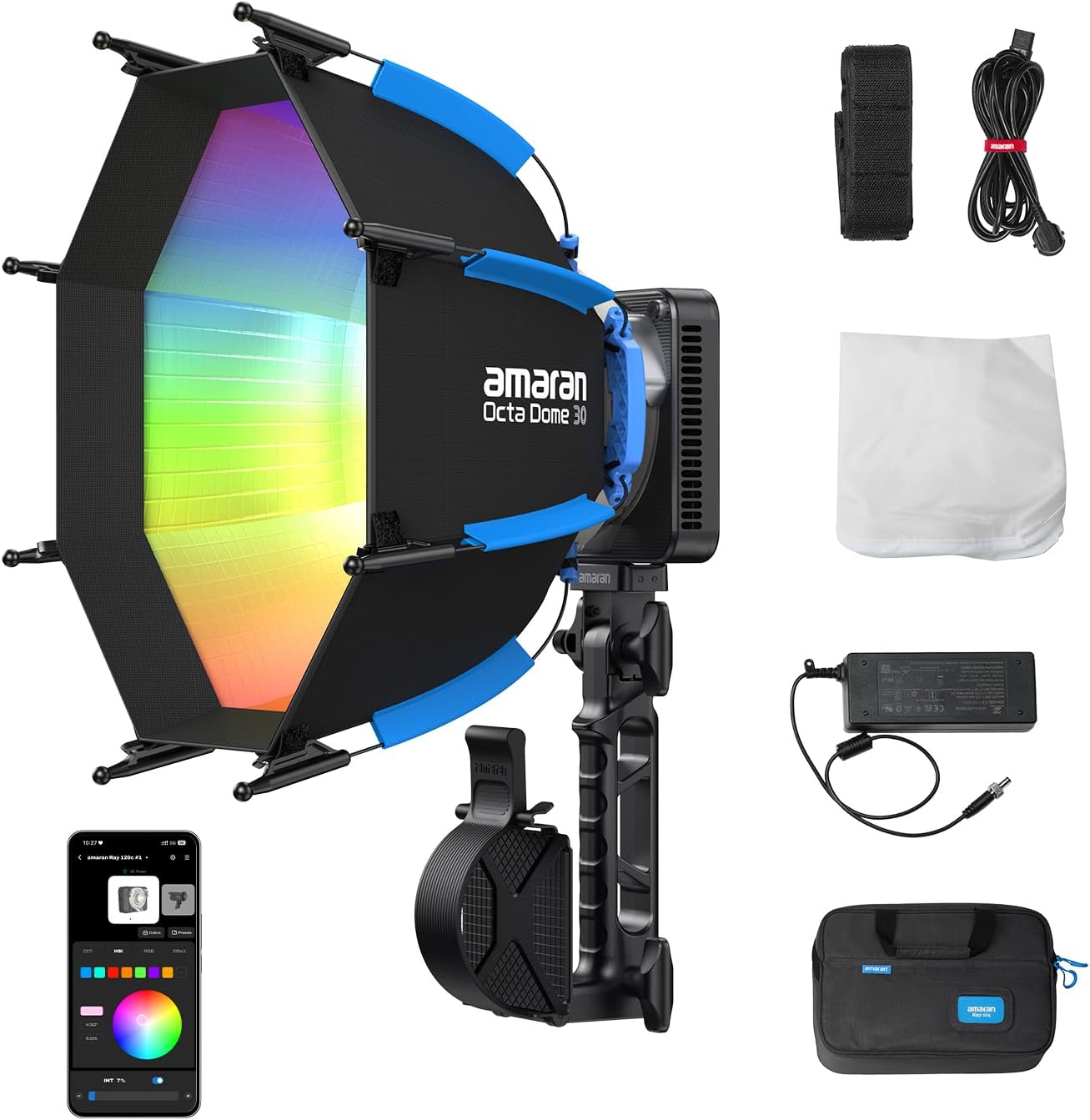 Photography Lighting Bag - 120W RGB LED Video Işığı, IP54