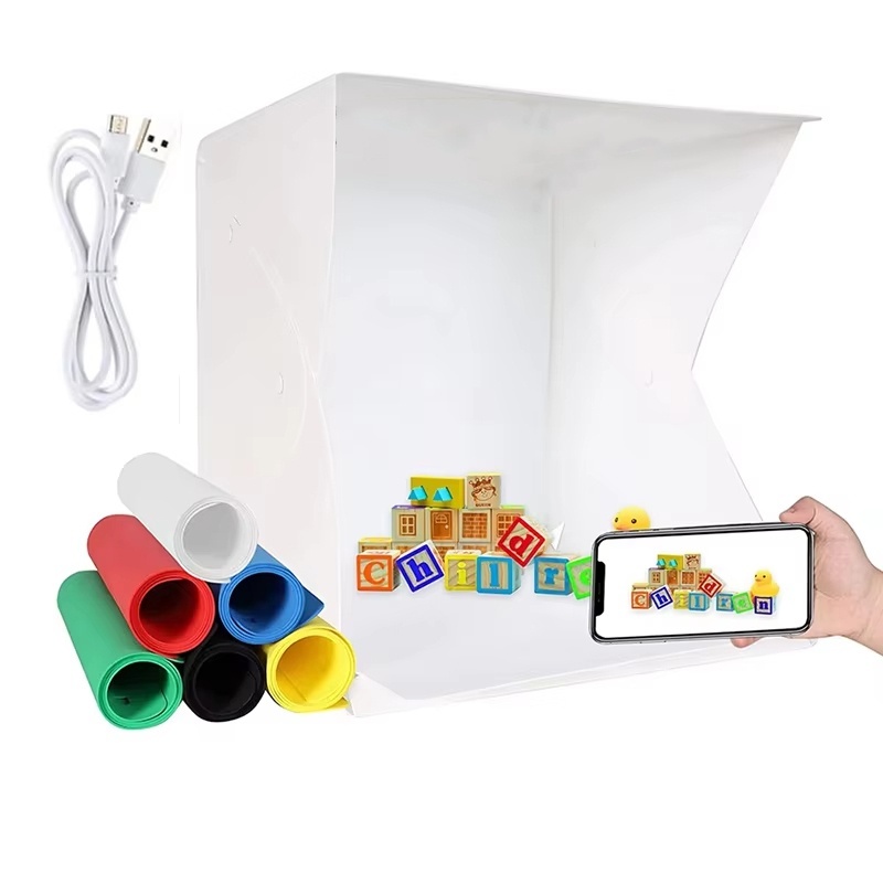 Photography Lighting Kits - Katlanabilir Işık Kutusu Taşınabilir Fotoğrafçılık LED