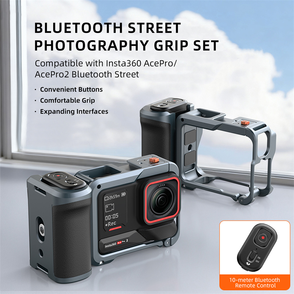 Photography Video Lighting Kit With Adjustable Tripod Stand - VRIG GA-08 Bluetooth Uzaktan Kumandalı El