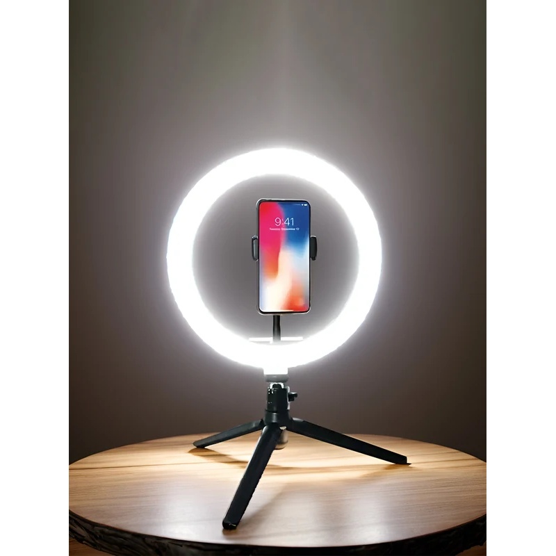 Photography And Videography Lighting - Desiontal 26cm Halka Işık, Tripod Standlı,