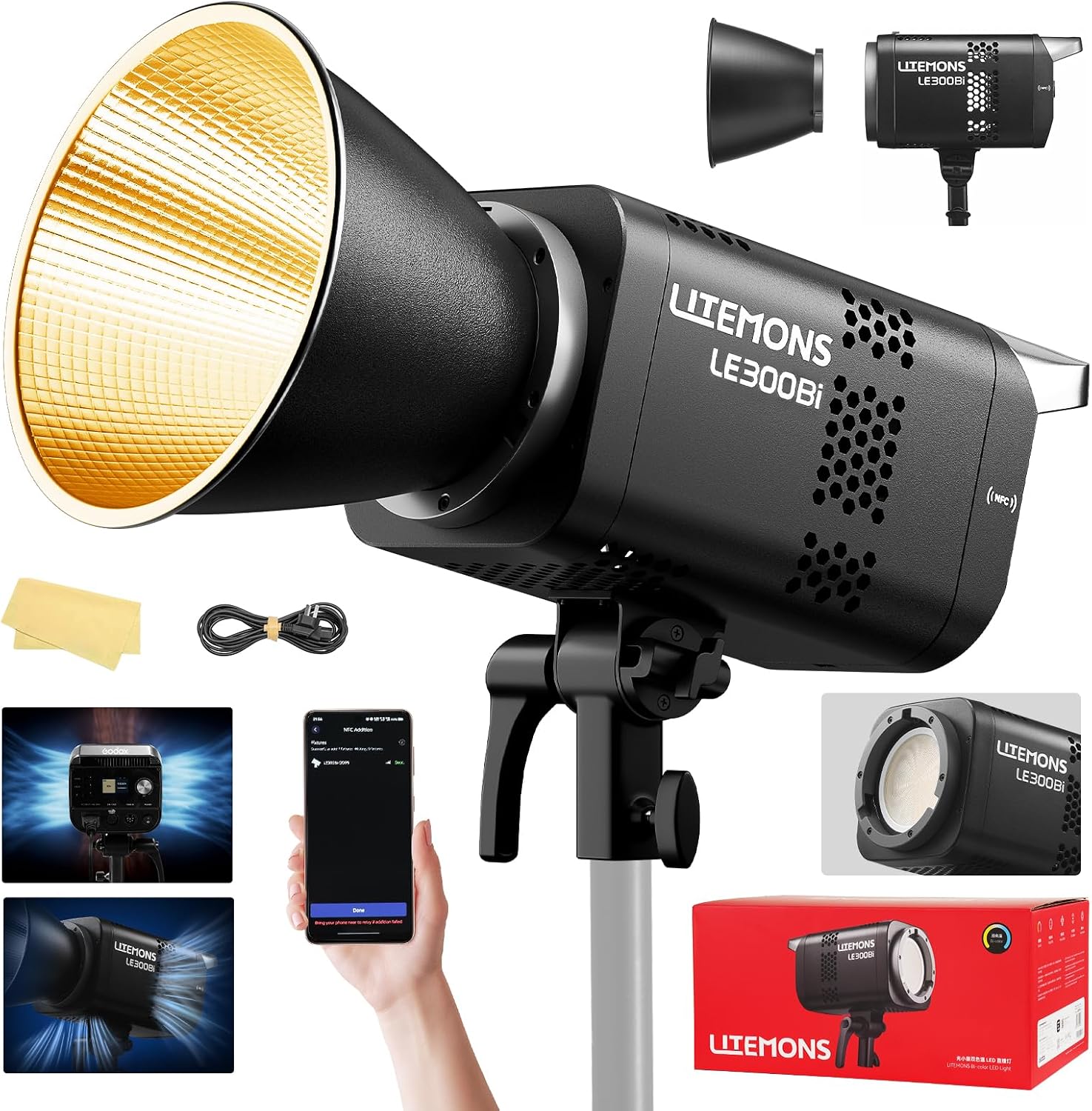 Photography Lighting Kits - RGB LED Video Aydınlatma Kiti, 3'lü