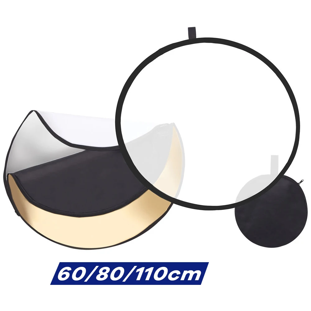 Photography Lighting Reflector - Ürün portre için 60/80/110cm 5-in-1 katlanabilir