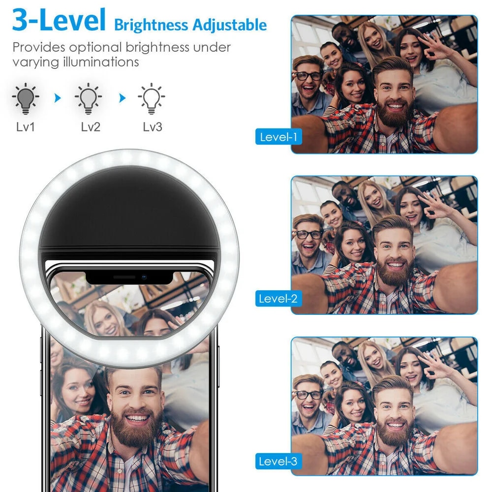 USB şarj edilebilir LED Selfie - Photography Lighting Tool incelemesi ve fiyatı