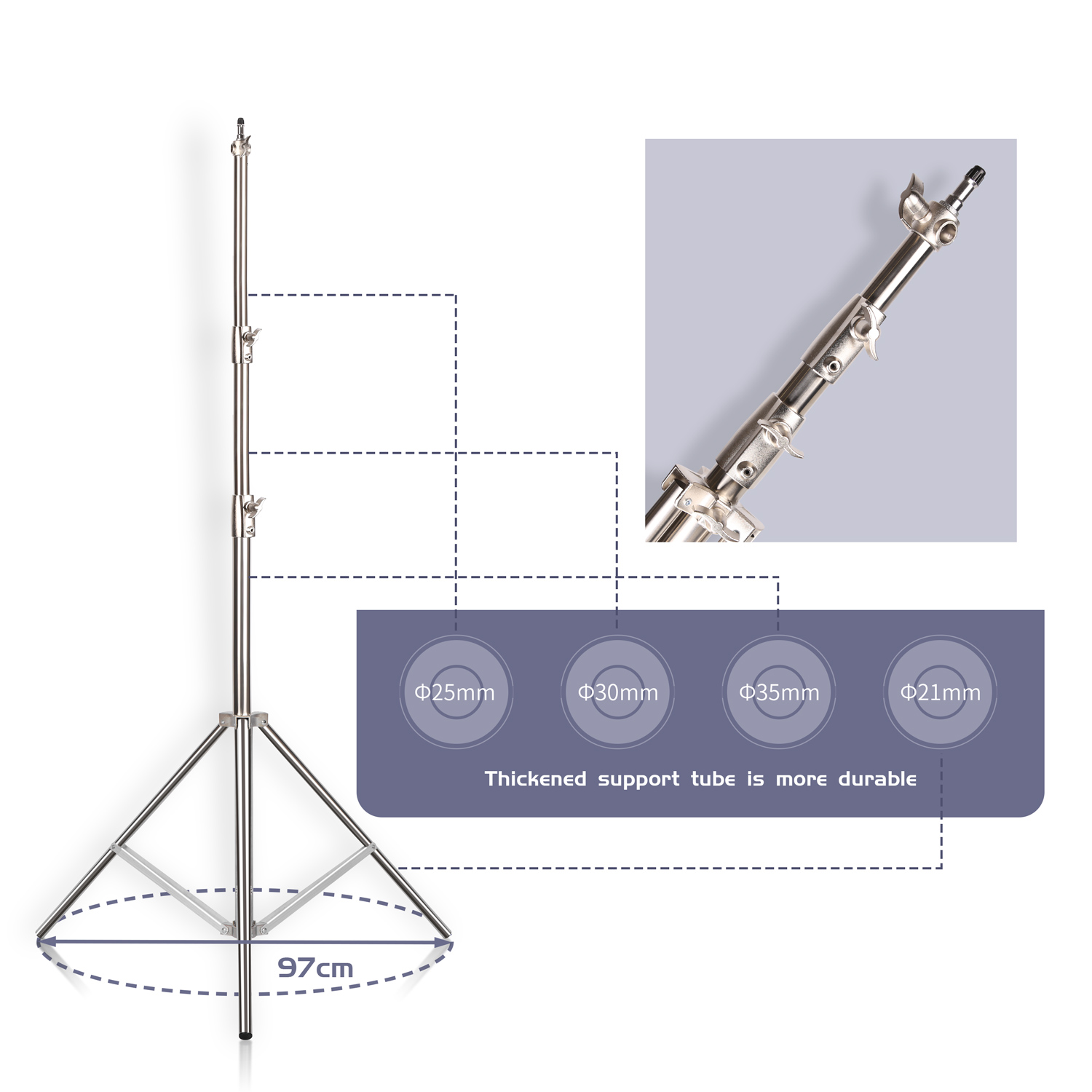 SH 2.8 M Paslanmaz Çelik Işık  - Photography Lighting Tool incelemesi ve fiyatı