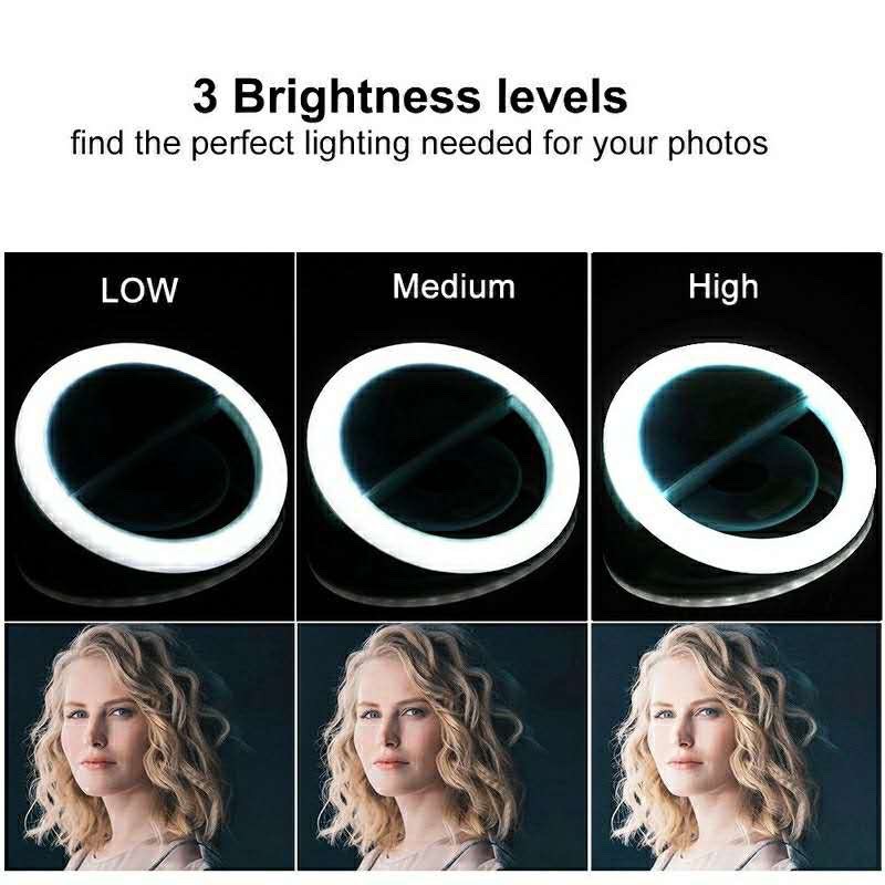 LED Selfie halka ışık 3 seviye - Photography Lighting Tool incelemesi ve fiyatı