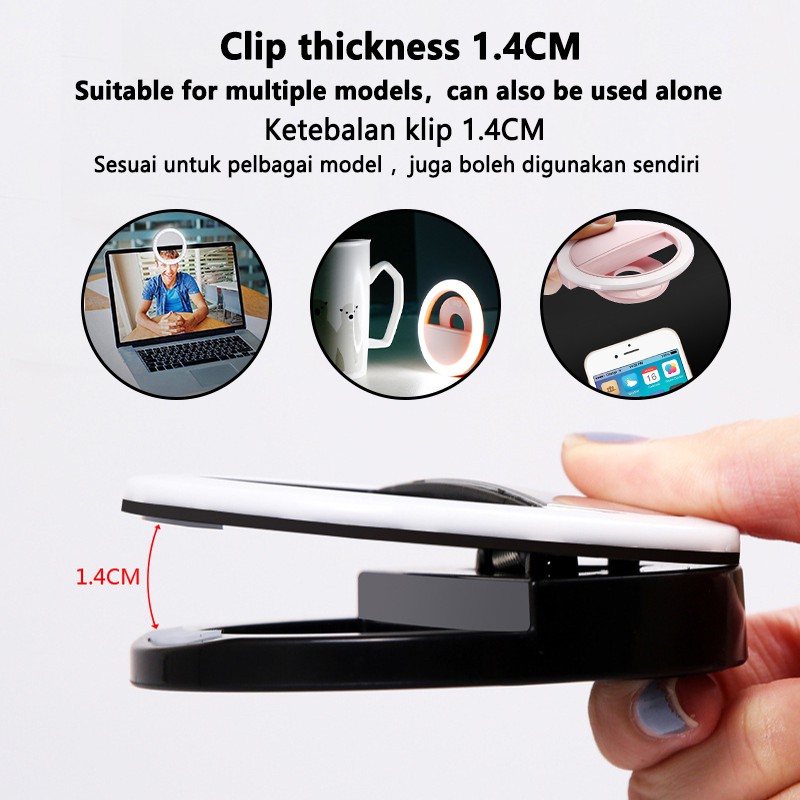 LED Selfie halka ışık 3 seviye - Photography Lighting Tool incelemesi ve fiyatı