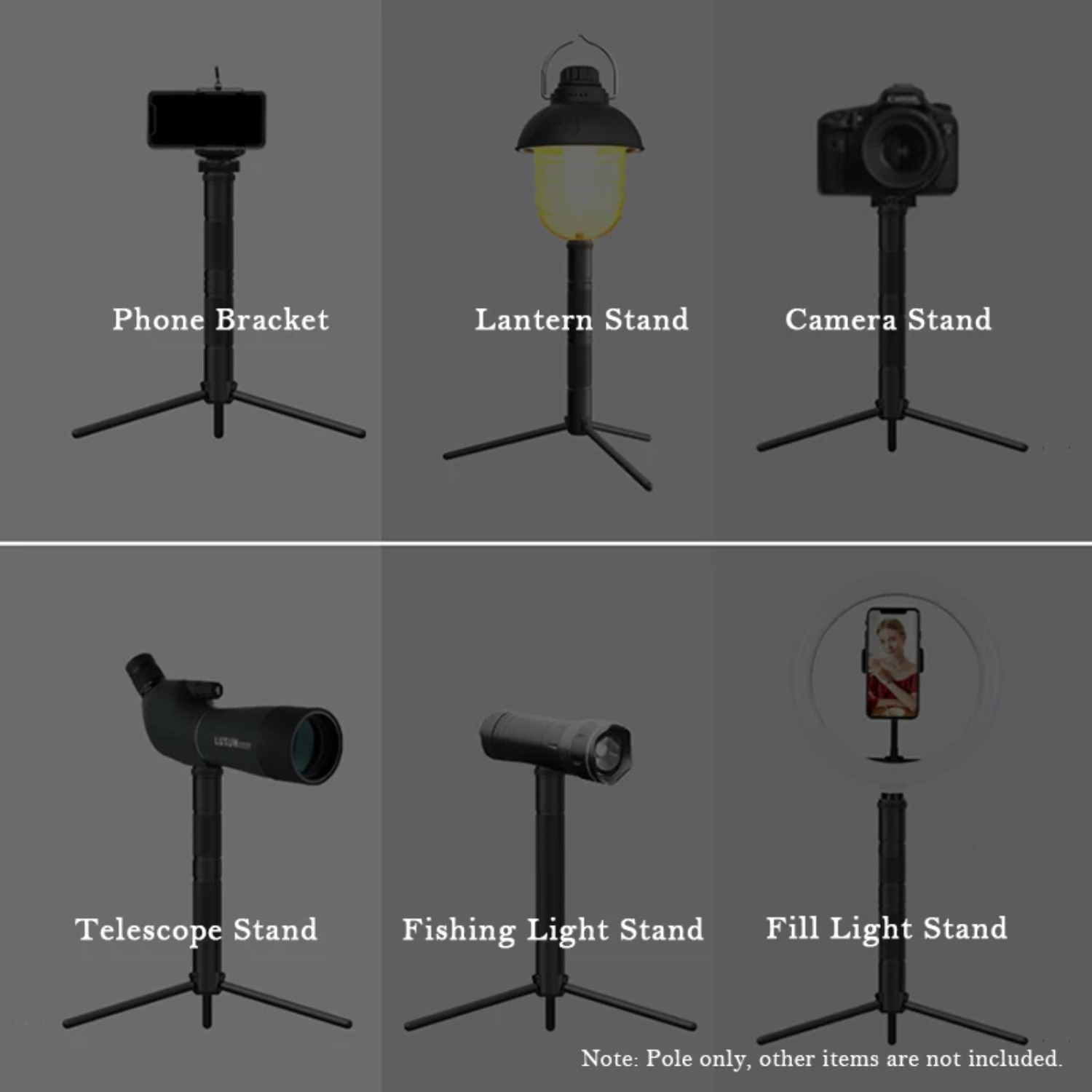 Yeni Alüminyum Fener Standı Ka - Photography Video Lighting Kit With Adjustable Tripod Stand incelemesi ve fiyatı