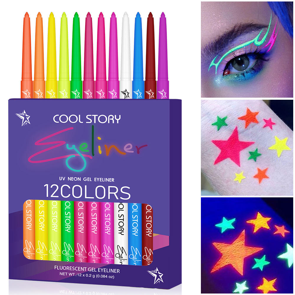 12 renk floresan eyeliner reng - Coloured Gel Set incelemesi ve fiyatı