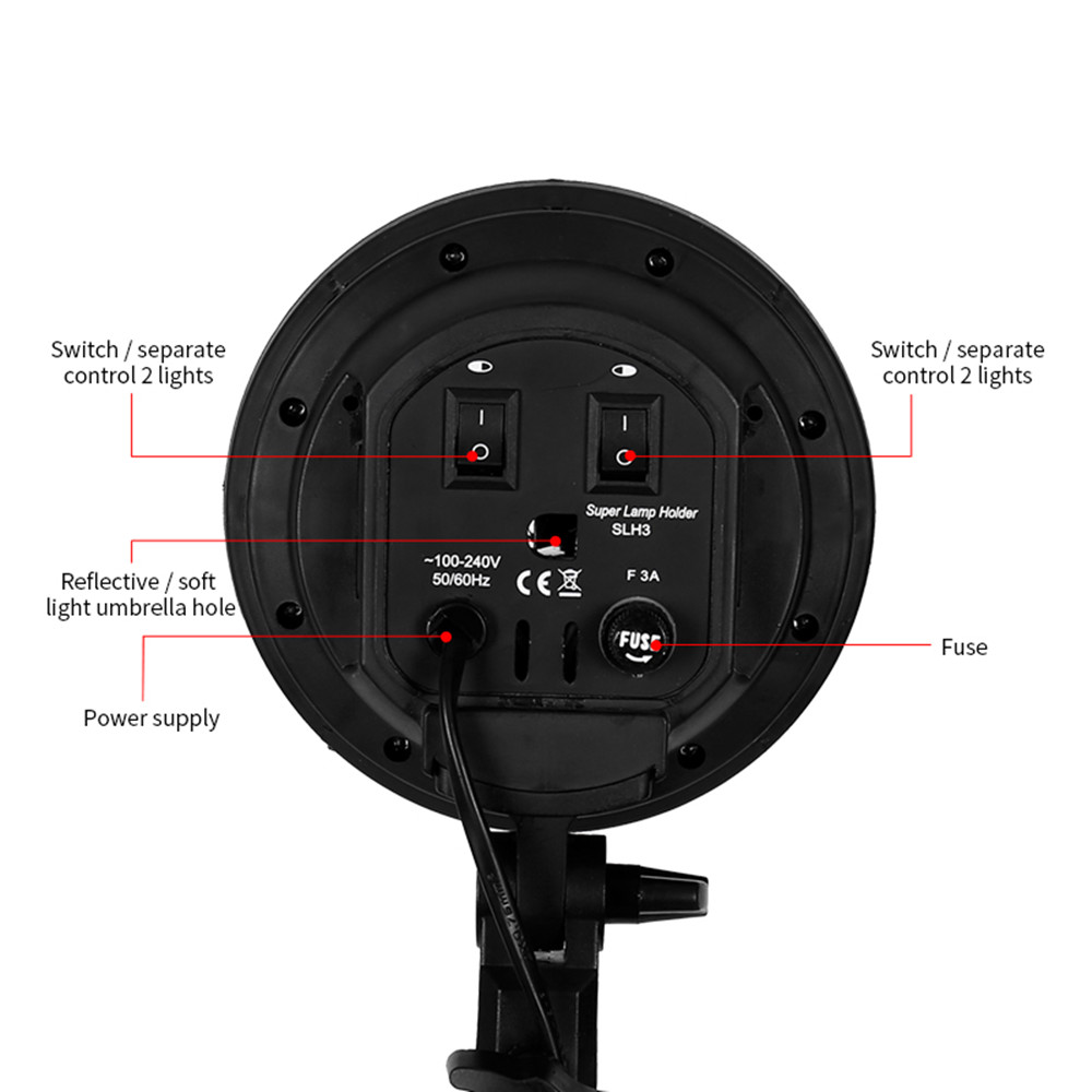E27 taban dört lamba tutucu am - Photography Lighting Kits incelemesi ve fiyatı