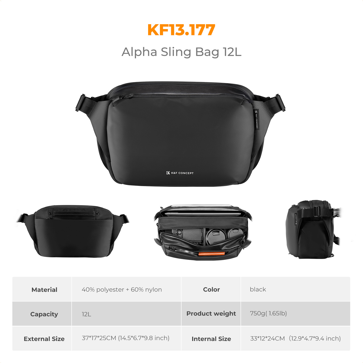 K&F CONCEPT 12L/10L Kamera ask - Photography Lighting Bag incelemesi ve fiyatı