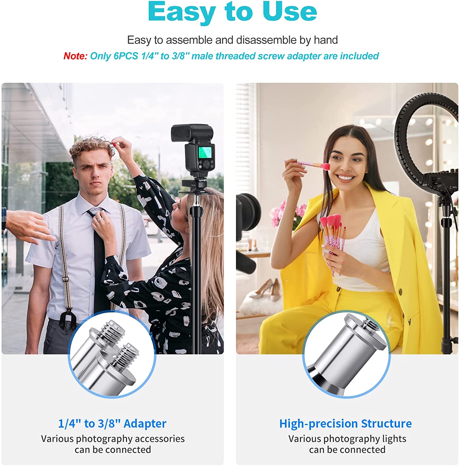 Selens standart 3/8 için 1/4 a - Photography Lighting Tool incelemesi ve fiyatı
