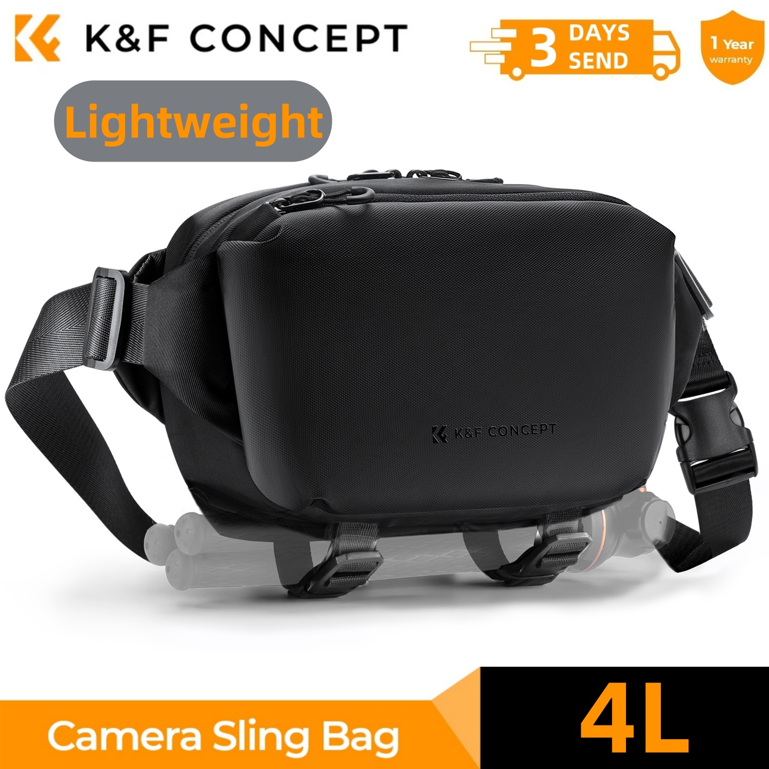 K&F CONCEPT 4L Kamera askılı ç - Photography Lighting Bag incelemesi ve fiyatı