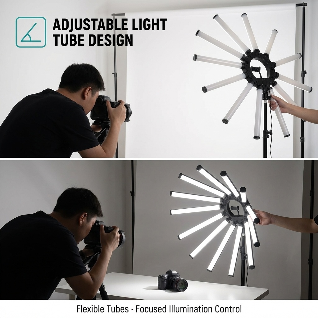 12 Kollu Çoklu Tüp Fotoğrafçıl - Photography Lighting Kits incelemesi ve fiyatı