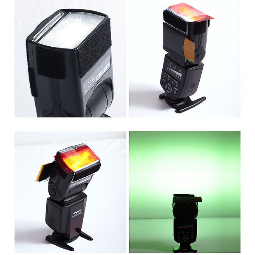 12 Renkli Kamera Flaş Jelleri  - Photography Lighting Kits incelemesi ve fiyatı