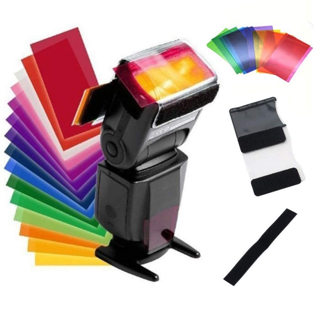 12 Renkli Kamera Flaş Jelleri  - Photography Lighting Kits incelemesi ve fiyatı