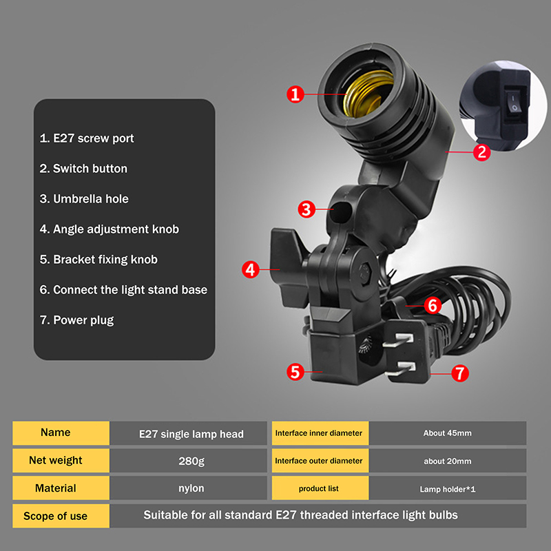 Sıcak Fırsat E27 AC Soketli La - Photography Lighting For Sale incelemesi ve fiyatı